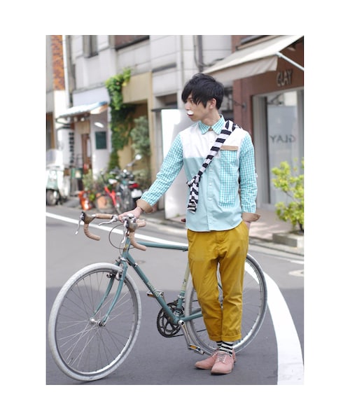 NIRAME.CO（ニラメッコ）の「フリーフォールしゃつ　ミントフレイバー（シャツ/ブラウス・メンズ・その他）」の2枚目の写真