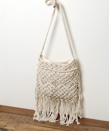 studio CLIP | マクラメ×フリンジショルダーバッグ(バッグ)