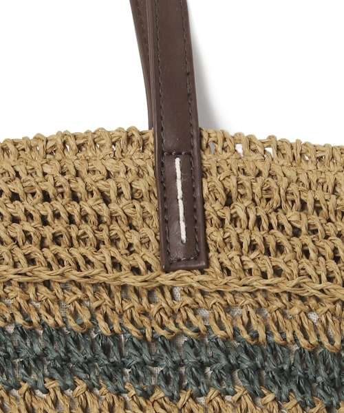 studio CLIP（スタディオクリップ）の「ペーパーアソートトートバッグ（バッグ・ブラック/キャメル/グリーン/ブルー・F）」の9枚目の写真