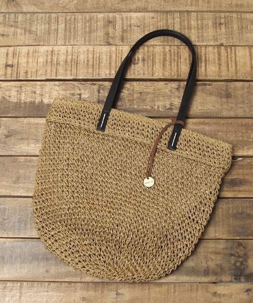 studio CLIP（スタディオクリップ）の「ペーパーアソートトートバッグ（バッグ・ブラック/キャメル/グリーン/ブルー・F）」の2枚目の写真