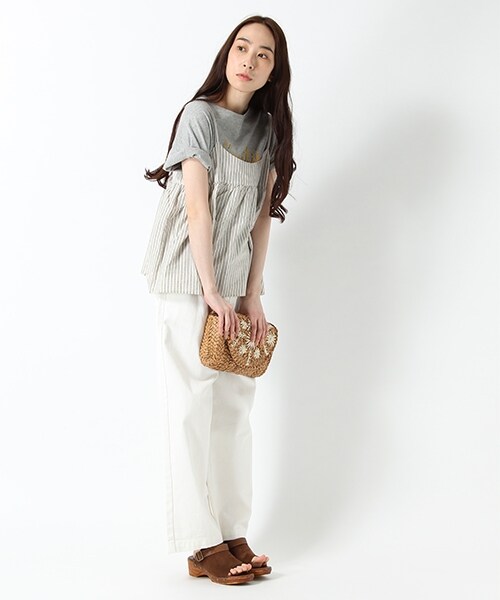 studio CLIP(スタディオクリップ)の「2WAYフラワー刺繍ショルダーバッグ(バッグ・ブラック/オレンジ/ベージュ・F)」の5枚目の写真