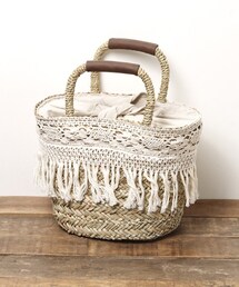 studio CLIP | フリンジミニかごバッグ(バッグ)