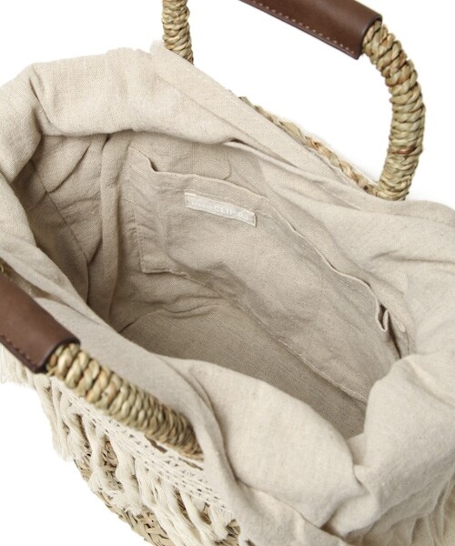 studio CLIP（スタディオクリップ）の「フリンジミニかごバッグ（バッグ・ホワイト/ブラック/キャメル・F）」の17枚目の写真