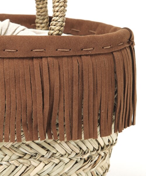 studio CLIP（スタディオクリップ）の「フリンジミニかごバッグ（バッグ・ホワイト/ブラック/キャメル・F）」の15枚目の写真