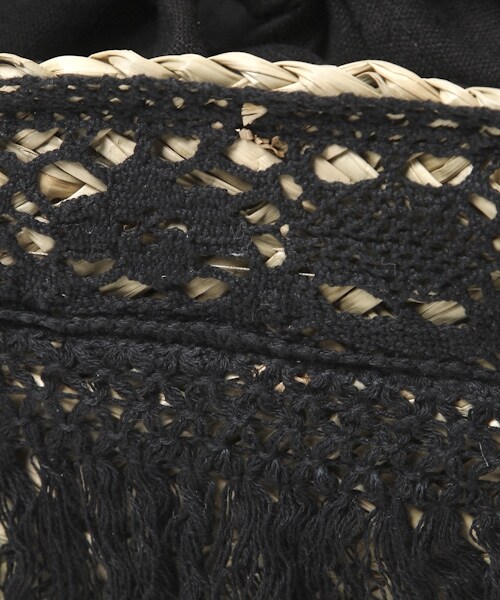 studio CLIP（スタディオクリップ）の「フリンジミニかごバッグ（バッグ・ホワイト/ブラック/キャメル・F）」の12枚目の写真