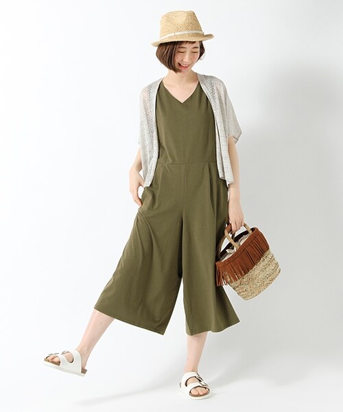 studio CLIP（スタディオクリップ）の「フリンジミニかごバッグ（バッグ・ホワイト/ブラック/キャメル・F）」の5枚目の写真