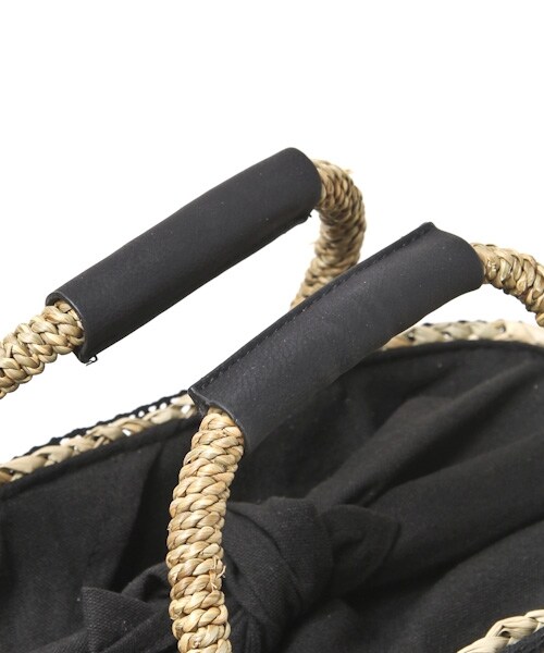 studio CLIP（スタディオクリップ）の「フリンジミニかごバッグ（バッグ・ホワイト/ブラック/キャメル・F）」の10枚目の写真