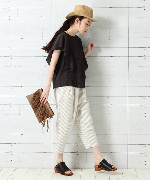 studio CLIP（スタディオクリップ）の「2WAYサボサンダル（シューズ・ブラック/ブラウン・M/L）」の3枚目の写真