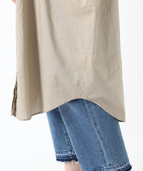 studio CLIP（スタディオクリップ）の「コットンダンガリーダブルポケットロングワンピース（ワンピース/ドレス・オフホワイト/ベージュ/ネイビー・F）」の13枚目の写真