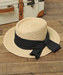 studio CLIP | ラフィアカンカン帽(帽子)