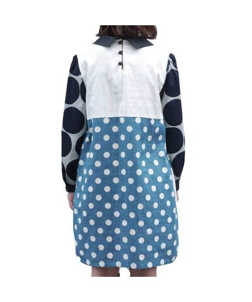 NIRAME.CO(ニラメッコ)の「2度見ドレスワンピース ドット(ワンピース・レディース・その他)」の4枚目の写真