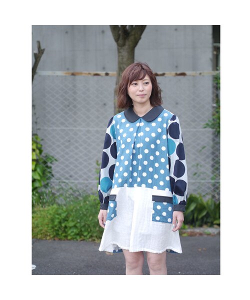 NIRAME.CO(ニラメッコ)の「2度見ドレスワンピース ドット(ワンピース・レディース・その他)」の1枚目の写真