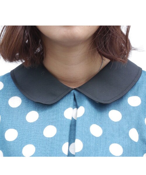 NIRAME.CO(ニラメッコ)の「2度見ドレスワンピース ドット(ワンピース・レディース・その他)」の7枚目の写真