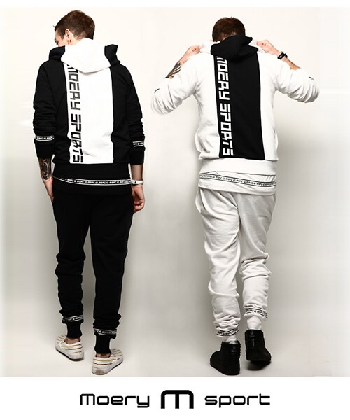 Moery Sport（モエリースポーツ）の「モエリースポーツ MSFCセットアップ（セットアップ・メンズ・ブラック/ホワイト・S/M/L/XL）」の4枚目の写真