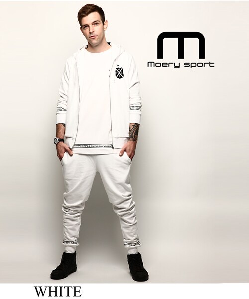 Moery Sport（モエリースポーツ）の「モエリースポーツ MSFCセットアップ（セットアップ・メンズ・ブラック/ホワイト・S/M/L/XL）」の5枚目の写真