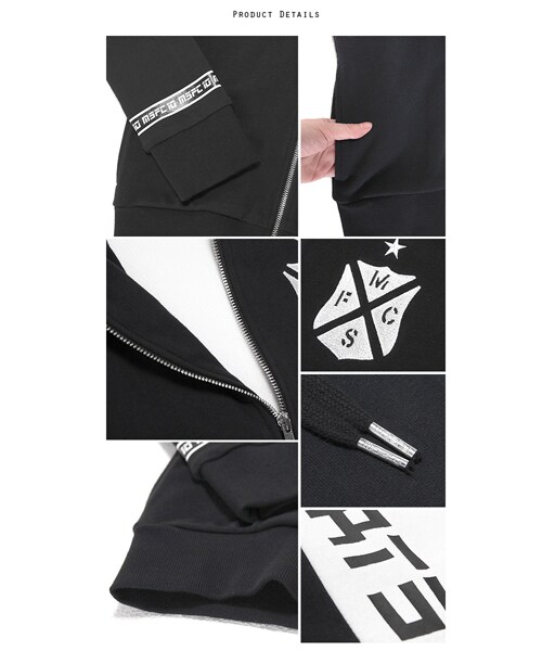 Moery Sport（モエリースポーツ）の「モエリースポーツ MSFCセットアップ（セットアップ・メンズ・ブラック/ホワイト・S/M/L/XL）」の15枚目の写真