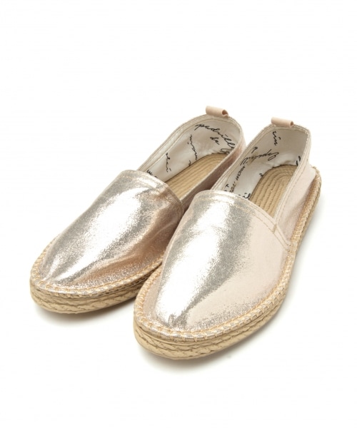 GLOBAL WORK(グローバルワーク)の「エスパドリーユ Women(シューズ・キカガラ/ハナガラ/ホワイト(レース)/ブラック(レース)/ブラック(スタッズ)/シルバー/ゴールド/カーキ(スタッズ)・M(23-23.5cm)/L(24-24.5cm))」の7枚目の写真