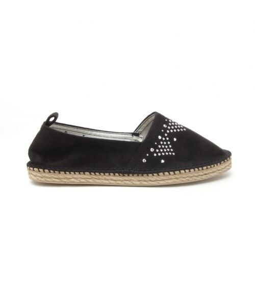 GLOBAL WORK(グローバルワーク)の「エスパドリーユ Women(シューズ・キカガラ/ハナガラ/ホワイト(レース)/ブラック(レース)/ブラック(スタッズ)/シルバー/ゴールド/カーキ(スタッズ)・M(23-23.5cm)/L(24-24.5cm))」の10枚目の写真