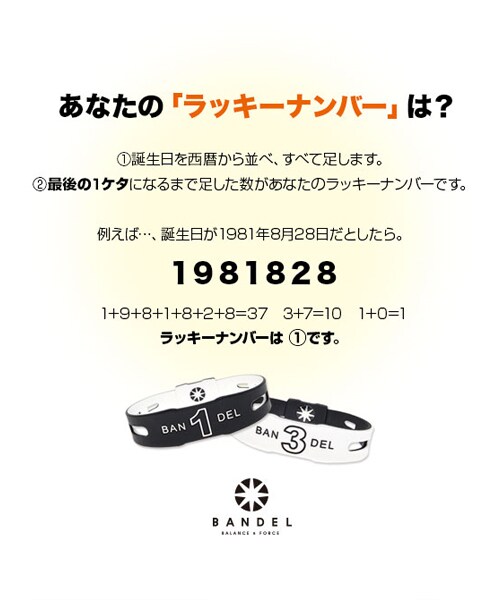 MOERY(モエリー)の「モエリーセレクト【BANDEL】ナンバーネックレス リバーシブル BlackxWhite(ネックレス・レディース・ホワイト×ブラック・45cm/50cm/60cm)」の5枚目の写真