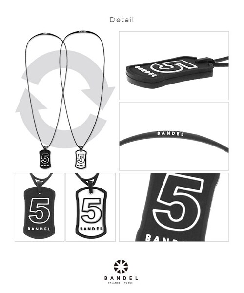 MOERY(モエリー)の「モエリーセレクト【BANDEL】ナンバーネックレス リバーシブル BlackxWhite(ネックレス・レディース・ホワイト×ブラック・45cm/50cm/60cm)」の7枚目の写真