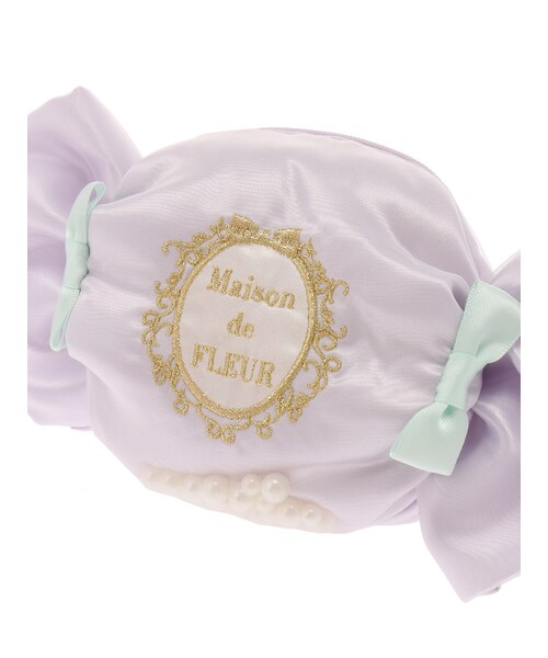 Maison de FLEUR  メゾンドフルール パールキャンディポーチ Maison de FLEUR（メゾンドフルール）の「・オーガンジーパール