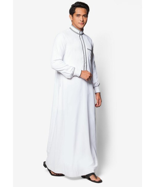 Jovian(ジョビアン)の「Jovian Men Qamar Jubah(その他・White・XS/S/M/L/XL)」の4枚目の写真