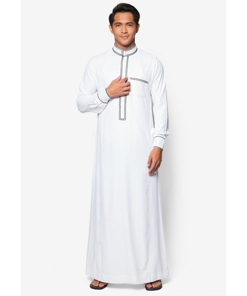 Jovian(ジョビアン)の「Jovian Men Qamar Jubah(その他・White・XS/S/M/L/XL)」の1枚目の写真