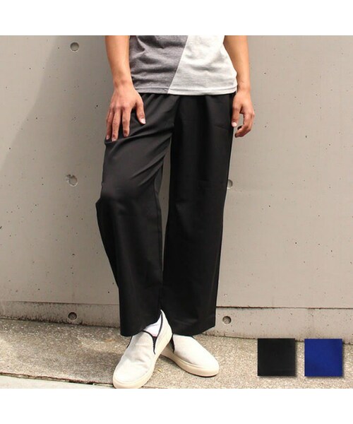 Cuirs(キュイー)の「ウエストゴムワイドパンツ(その他パンツ・メンズ・ブラック/ネイビー・フリーサイズ)」の1枚目の写真