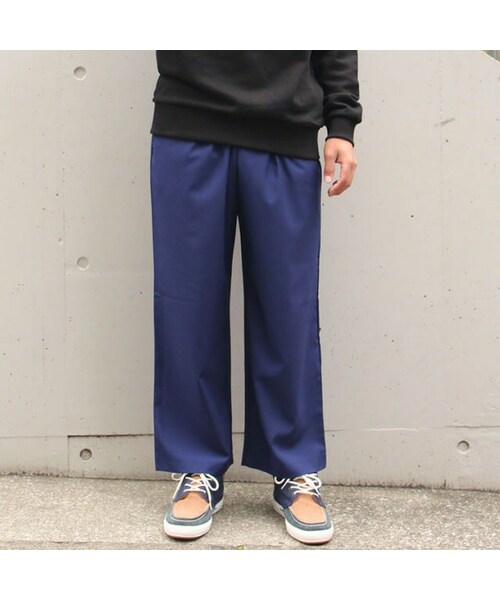 Cuirs(キュイー)の「ウエストゴムワイドパンツ(その他パンツ・メンズ・ブラック/ネイビー・フリーサイズ)」の2枚目の写真