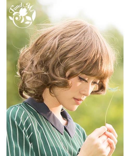 FondMi(フォンドミィ)の「メレンゲカール(ウィッグ・レディース・カフェモカ/レモンティー/カフェオレ/キャラメルラテ/ハニーミルク・前髪:21cm 横髪:31cm 後髪:34cm:重量 約93g/前髪:21cm 横髪:31cm 後髪:34cm:重量 約93g )」の1枚目の写真