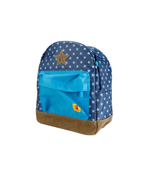 BRANSHES（ブランシェス）の「総柄プリント配色リュック(S)（バックパック/リュック・キッズ・ネイビーブルー/ピンク/迷彩・Ｓ）」の2枚目の写真