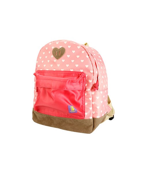 BRANSHES（ブランシェス）の「総柄プリント配色リュック(S)（バックパック/リュック・キッズ・ネイビーブルー/ピンク/迷彩・Ｓ）」の3枚目の写真