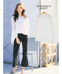 KORMARCH | レースシャツワンピース(シャツ/ブラウス)