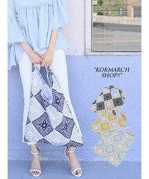 KORMARCH | バンダナ柄ショッピングバッグ(エコバッグ/サブバッグ)