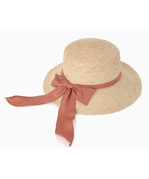 DHOLIC（ディーホリック）の「ロングリボンポイントストローハット（ハット・レディース・ブラック/ピンクブラウン/ブラウン/ブラックグレー/カーキ・FREE）」の3枚目の写真
