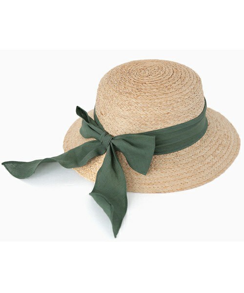 DHOLIC（ディーホリック）の「ロングリボンポイントストローハット（ハット・レディース・ブラック/ピンクブラウン/ブラウン/ブラックグレー/カーキ・FREE）」の5枚目の写真