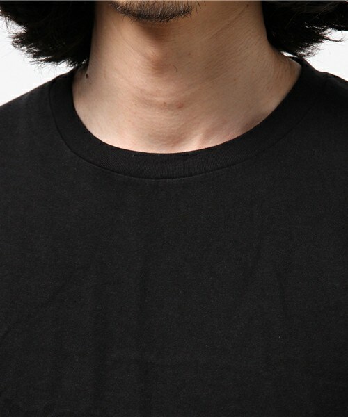 HANES（ヘインズ）の「HANES 2P クルーネックTシャツ（Tシャツ/カットソー・メンズ・ブラック・L/M）」の5枚目の写真