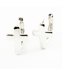 【marukusu】タイニー クロス フープ ピアス（ノーブランド） marukusu】タイニー クロス フープ ピアス（ノーブランド） タイニー