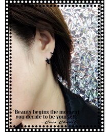 no brand（ノーブランド）の「両耳用（2個セット） クロスモチーフ