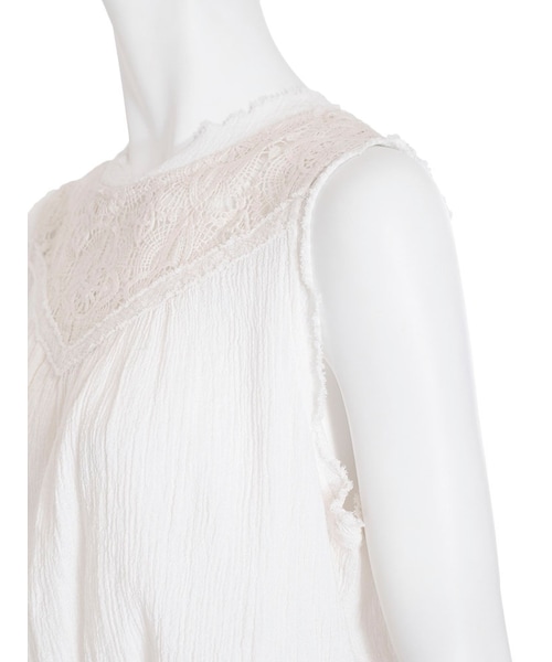 Ungrid（アングリッド）の「バックオープンレースブラウス（トップス・レディース・オフホワイト/レッド/ブルー・F）」の16枚目の写真