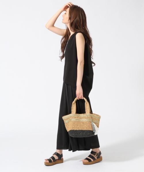 JEANASIS（ジーナシス）の「シフォンスカンツ（パンツ・ホワイト()/ブラック()/ライトグレー()/ライトベージュ()・FREE）」の14枚目の写真