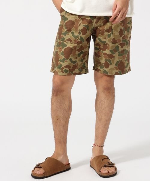 RAGEBLUE（レイジブルー）の「カモフラベーカーショーツ（パンツ・オリーブ系(ポケット無地)/ライトブラウン系/オリーブ系・M/L/XL）」の4枚目の写真