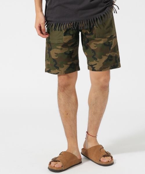 RAGEBLUE（レイジブルー）の「カモフラベーカーショーツ（パンツ・オリーブ系(ポケット無地)/ライトブラウン系/オリーブ系・M/L/XL）」の12枚目の写真