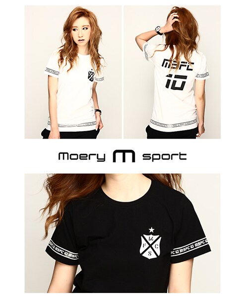 Moery Sport(モエリースポーツ)の「モエリースポーツ MSFC Tシャツ レディース(Tシャツ/カットソー・レディース・ブラック/ホワイト・XS/S/M/L)」の7枚目の写真