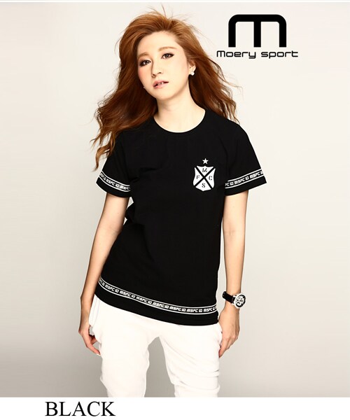 Moery Sport(モエリースポーツ)の「モエリースポーツ MSFC Tシャツ レディース(Tシャツ/カットソー・レディース・ブラック/ホワイト・XS/S/M/L)」の9枚目の写真