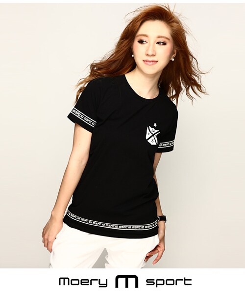 Moery Sport(モエリースポーツ)の「モエリースポーツ MSFC Tシャツ レディース(Tシャツ/カットソー・レディース・ブラック/ホワイト・XS/S/M/L)」の10枚目の写真