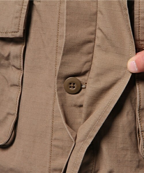 Johnbull Private labo（ジョンブルプライベートラボ）の「コンビネーションファティーグシャツ（シャツ/ブラウス・メンズ・カーキ/オリーブ・SMALL/MEDIUM/LARGE）」の10枚目の写真