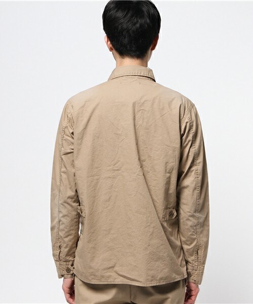 Johnbull Private labo（ジョンブルプライベートラボ）の「コンビネーションファティーグシャツ（シャツ/ブラウス・メンズ・カーキ/オリーブ・SMALL/MEDIUM/LARGE）」の4枚目の写真