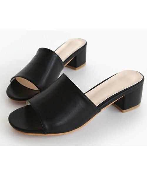 DHOLIC(ディーホリック)の「6COLORSオープントゥミュール(サンダル・レディース・ホワイト/ブラック/ライム/グレー/ライトオレンジ/ライトブルー・230/235/240/245/250)」の2枚目の写真