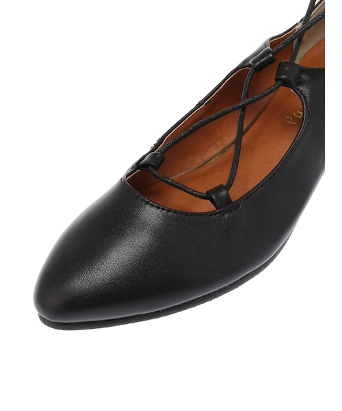 Green　Parks（グリーンパークス）の「【Special Price】Puro carino ・ギリーポインテッドシューズ（シューズ・ブラック/キャメル・M/L）」の6枚目の写真